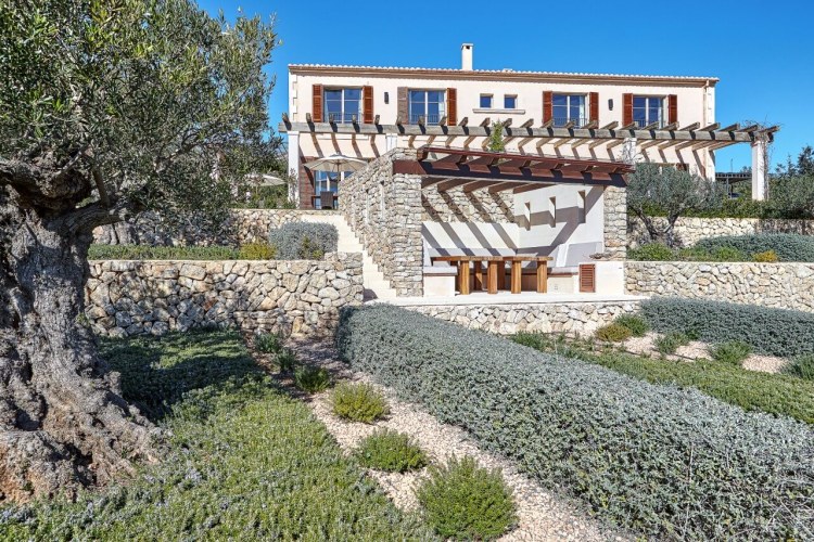 Luxus Finca Villa Mallorca mieten Casa Concos | Mediterraner Garten