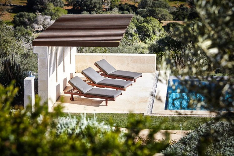 Luxus Finca Villa Mallorca mieten Casa Concos | Liegen am Pool