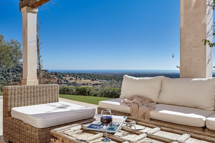 Luxus Finca Villa Mallorca mieten Casa Concos | Outdoor-Lounge