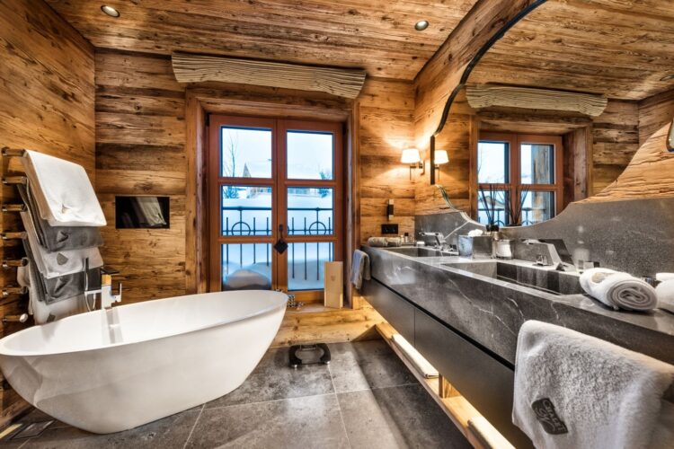 Chalet N Luxus Ski Chalet Österreich Mieten Badewanne