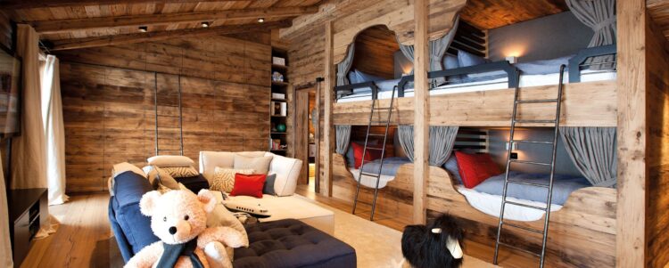 Chalet N Luxus Ski Chalet Österreich Mieten Kinderzimmer
