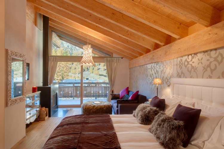 Chalet White Dream Zermatt Schlafzimmer 1 2