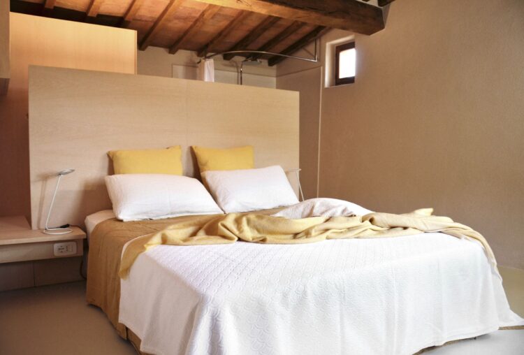 Charming Farmhouse Luxus Ferienhaus Toskana Italien Mieten Bett
