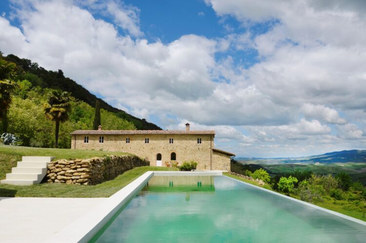 Charming Farmhouse Luxus Ferienhaus Toskana Italien Mieten Poolbereich