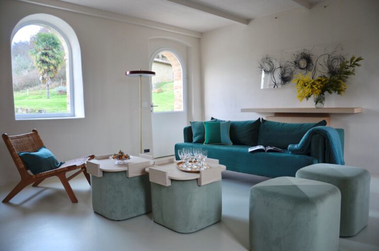 Charming Farmhouse Luxus Ferienhaus Toskana Italien Mieten Sofa