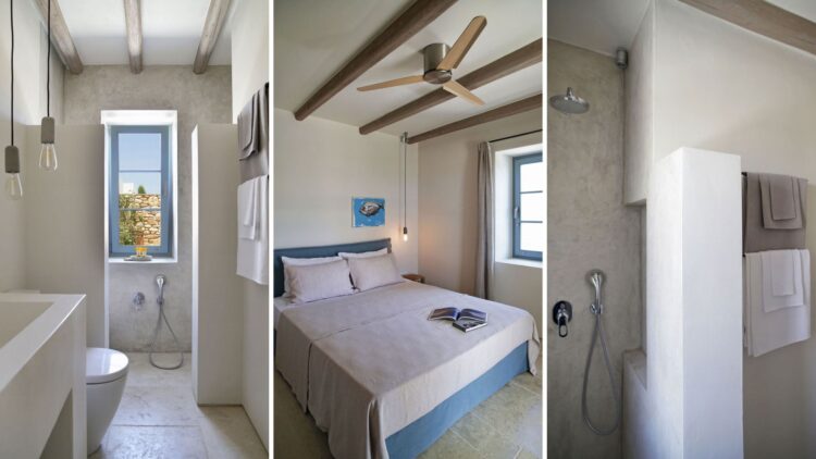 Charming Seaside Villa Luxus Ferienvilla Paros Am Meer Mieten Bäder