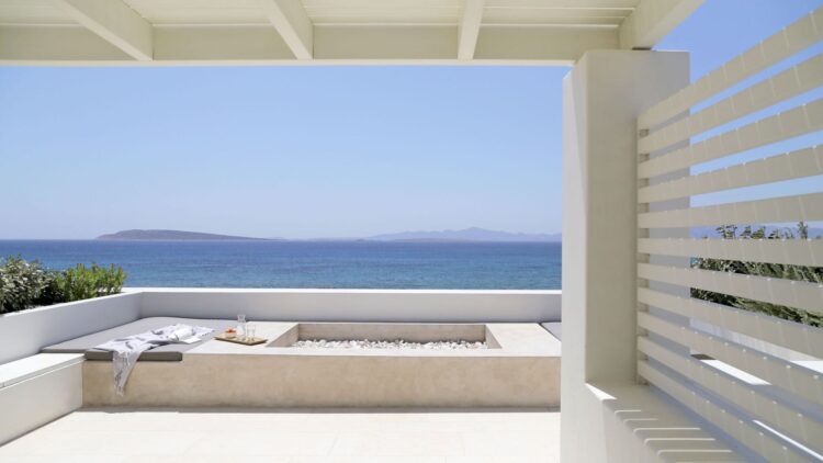 Charming Seaside Villa Luxus Ferienvilla Paros Am Meer Mieten Meerblic