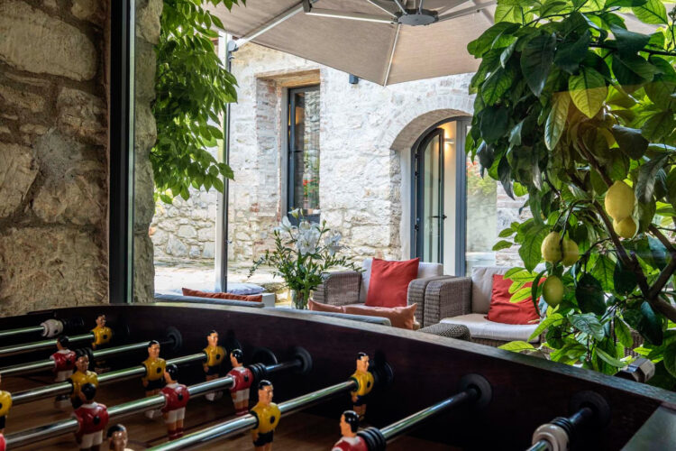 Chianti Country Estate Ferienhaus Toskana Mieten 14 Personen Wohnhalle Kicker