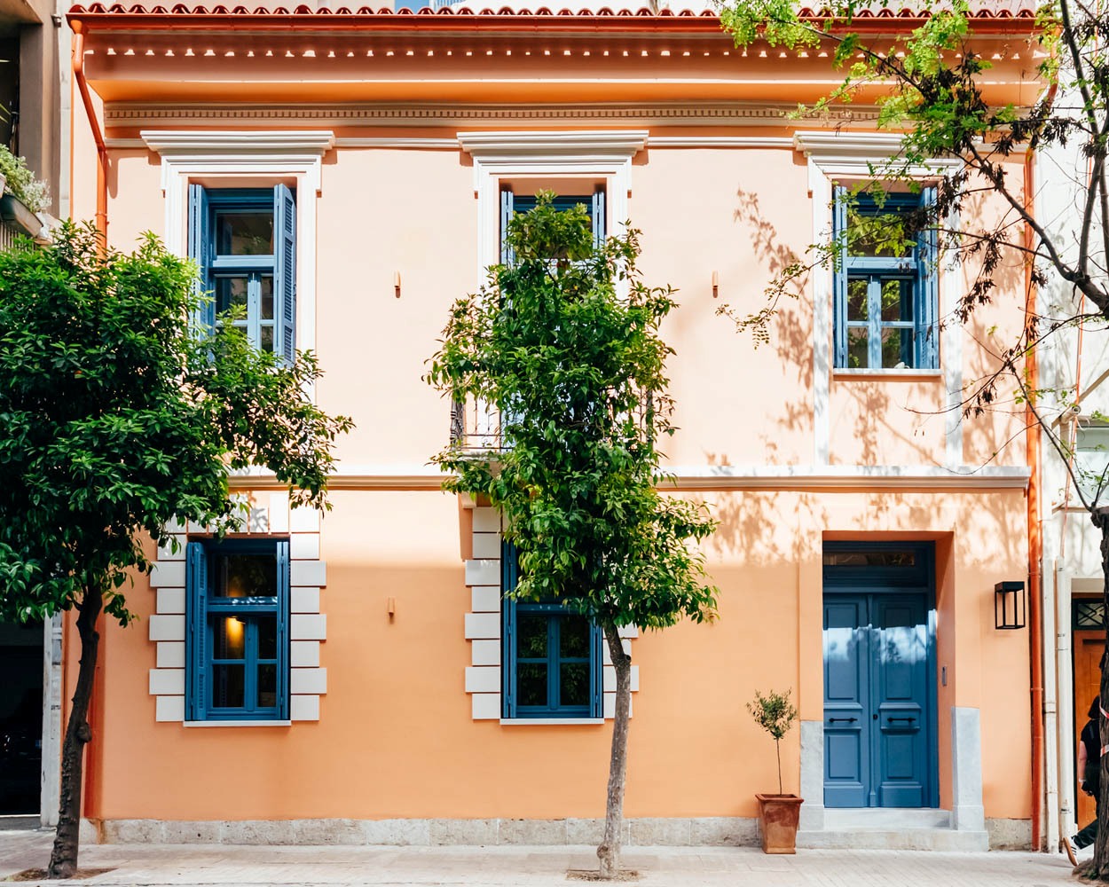 City Escape Athen Luxus Ferienvilla Altstadt Mieten Außenansicht