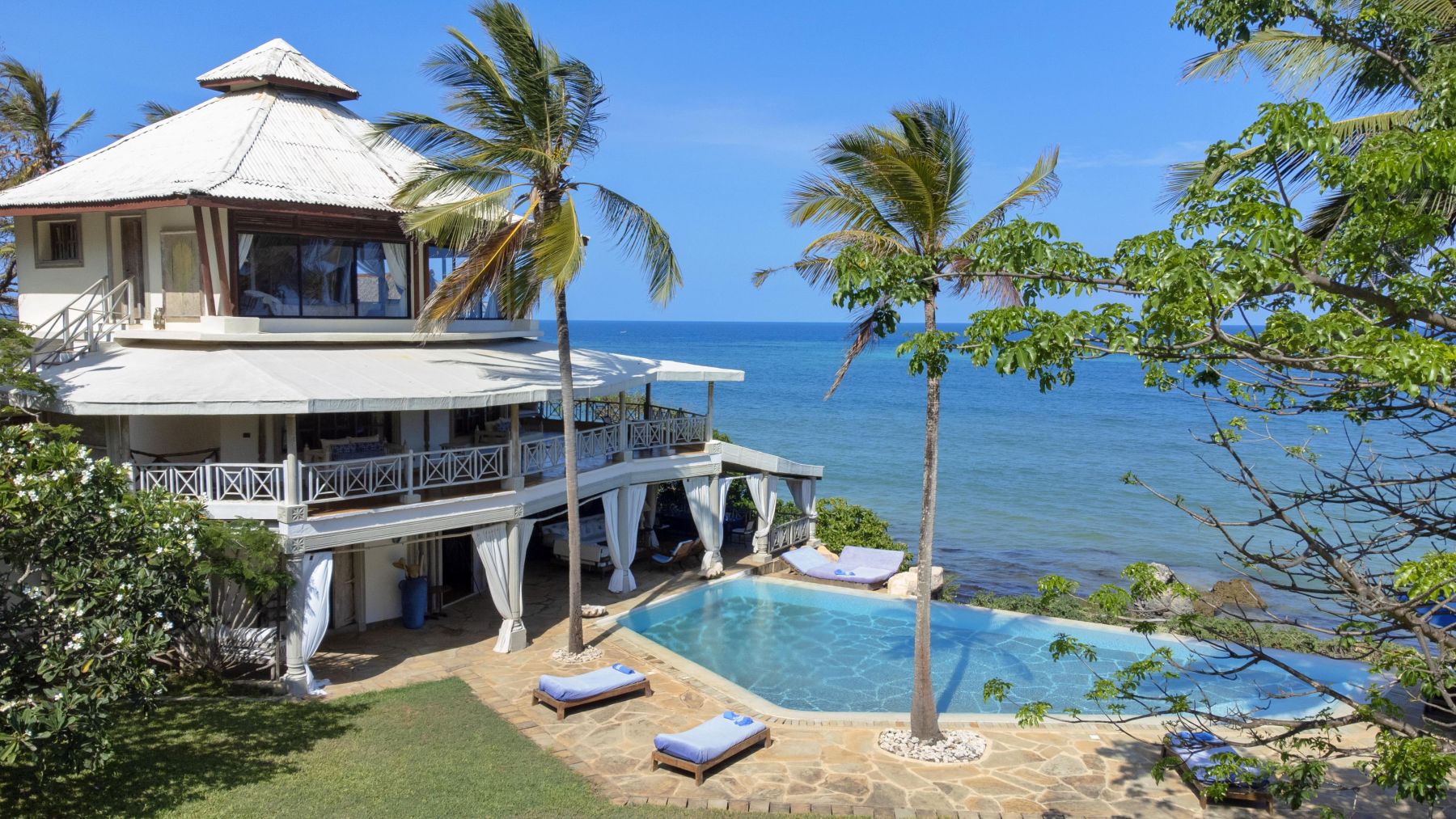 Cliff Villa Luxus Ferienvilla Kenia Am Strand Mieten Lage
