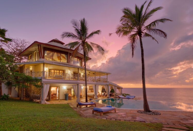 Cliff Villa Luxus Ferienvilla Kenia Am Strand Mieten Sunset