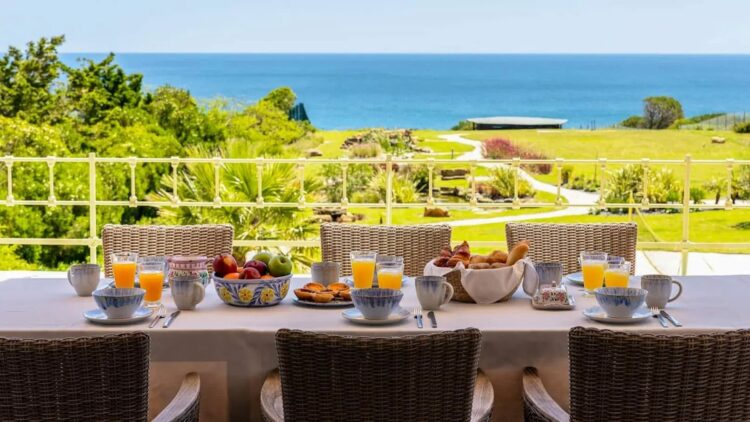 Clifftop Retreat Luxus Ferienhaus Algarve Portugal Mieten Balkon