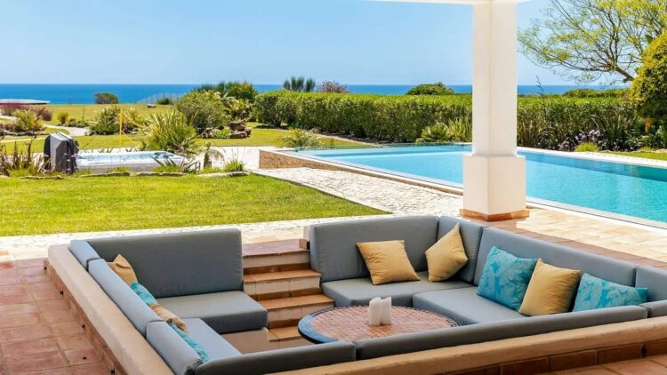 Clifftop Retreat Luxus Ferienhaus Algarve Portugal Mieten Lounge