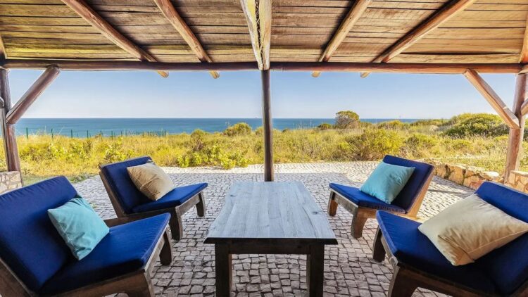 Clifftop Retreat Luxus Ferienhaus Algarve Portugal Mieten Meer Pavillon