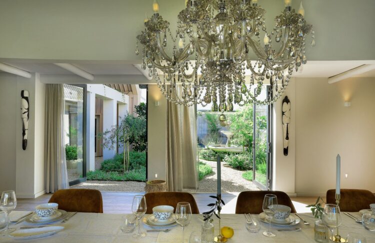 Constantia Hill Villa Luxus Ferienhaus Kapstadt Mieten Dinner