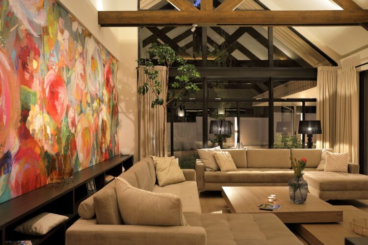 Constantia Hill Villa Luxus Ferienhaus Kapstadt Mieten Wohnzimmer