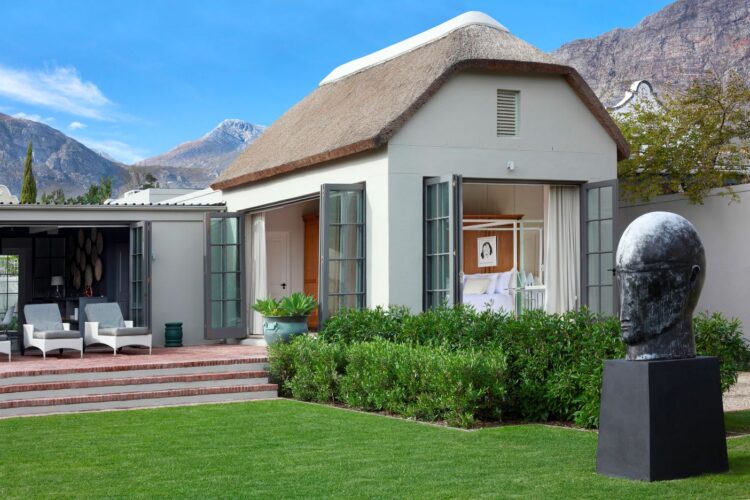 Country Escape Franschhoek Luxus Villa Winelands Südafrika Mieten Garten