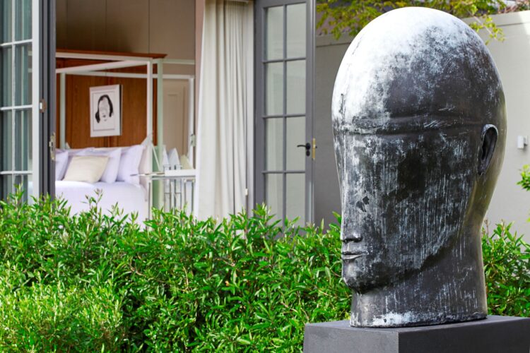 Country Escape Franschhoek Luxus Villa Winelands Südafrika Mieten Kunst