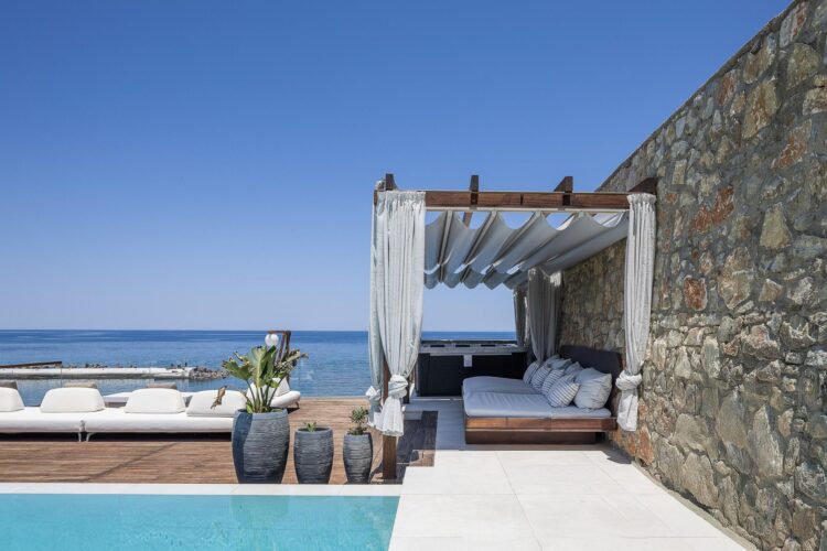 Cove Retreat Luxus Ferienhaus Kreta Am Meer Mieten Daybed