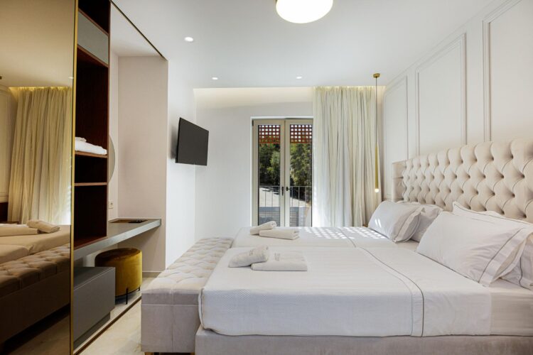 Cove Retreat Luxus Ferienhaus Kreta Am Meer Mieten Schlafzimmer