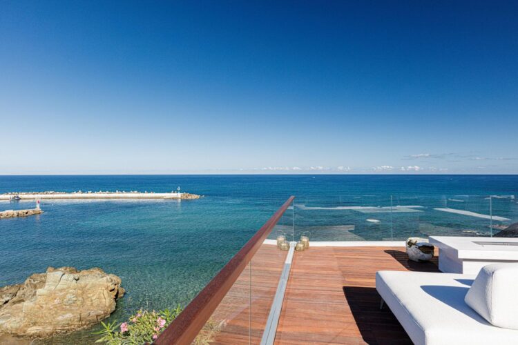 Cove Retreat Luxus Ferienhaus Kreta Am Meer Mieten Sea View