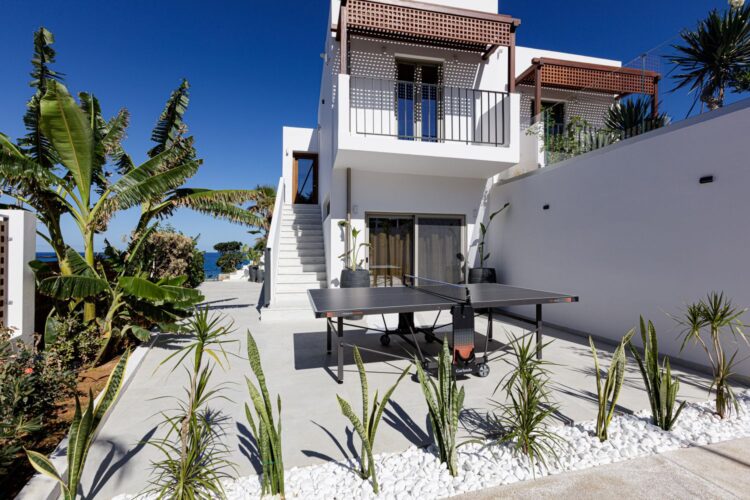 Cove Retreat Luxus Ferienhaus Kreta Am Meer Mieten Tischtennis