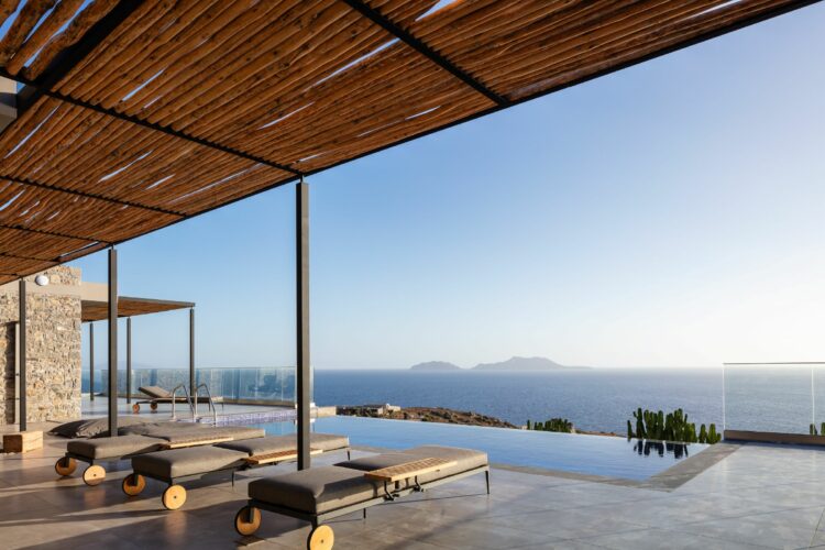 Cretan Sea Villa Luxuriöses Ferienhaus Kreta Mieten Liegen