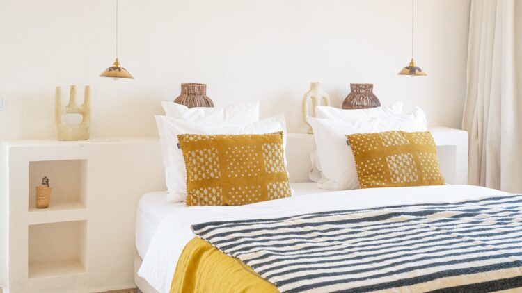 Dar Beldi Luxus Ferienhaus Essouira Marokko Mieten Bett
