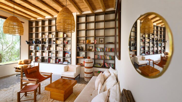 Dar Beldi Luxus Ferienhaus Essouira Marokko Mieten Bibliothek