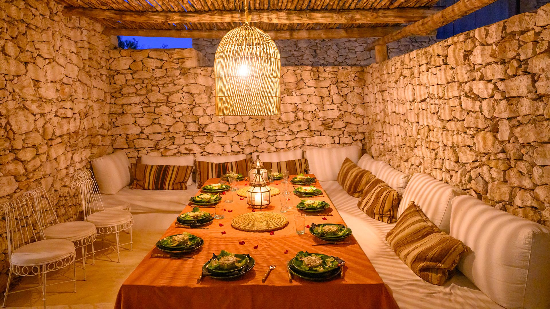 Dar Beldi Luxus Ferienhaus Essouira Marokko Mieten Lounge
