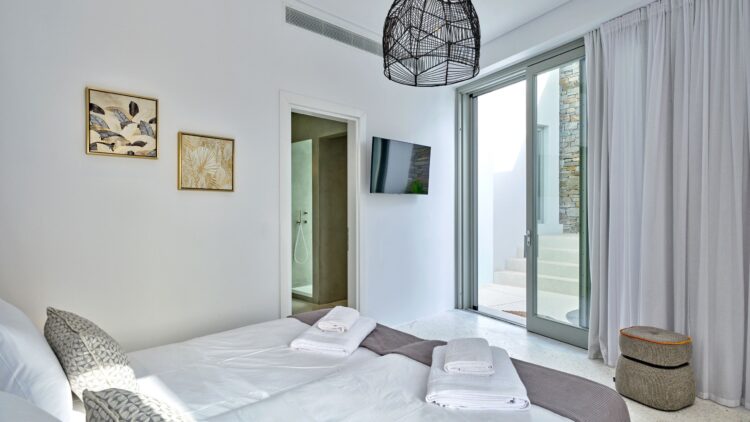 Design Villa Alma Luxuriöses Ferienhaus Paros Mit Pool Bett