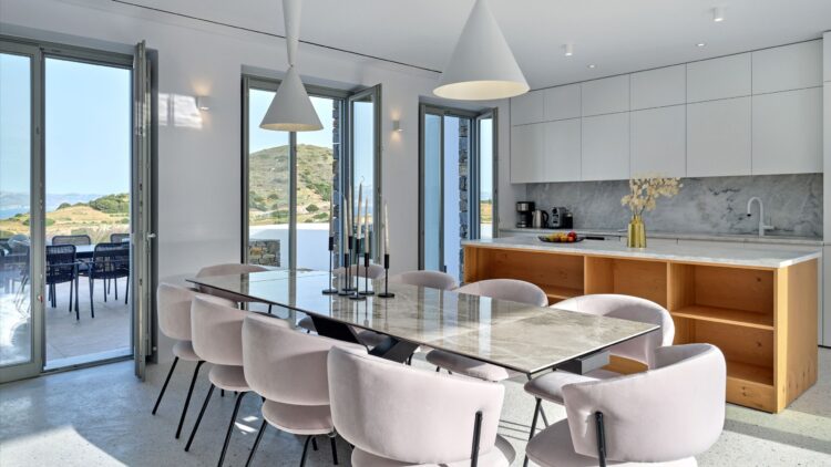 Design Villa Alma Luxuriöses Ferienhaus Paros Mit Pool Esstisch