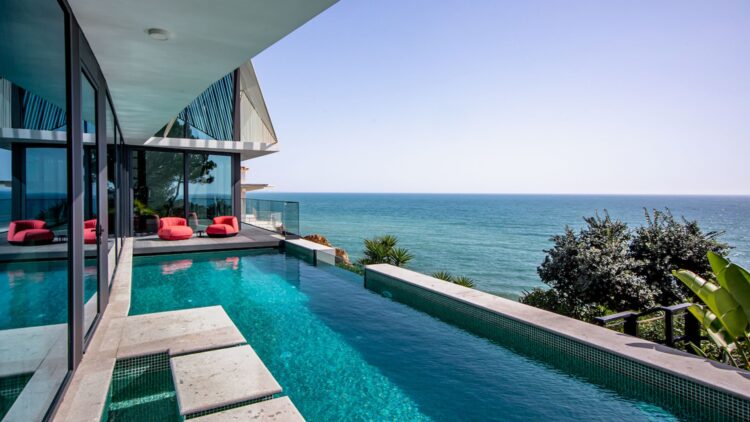 Design Villa Baleeira Luxus Ferienhaus Algarve Pool Mit Meerblick