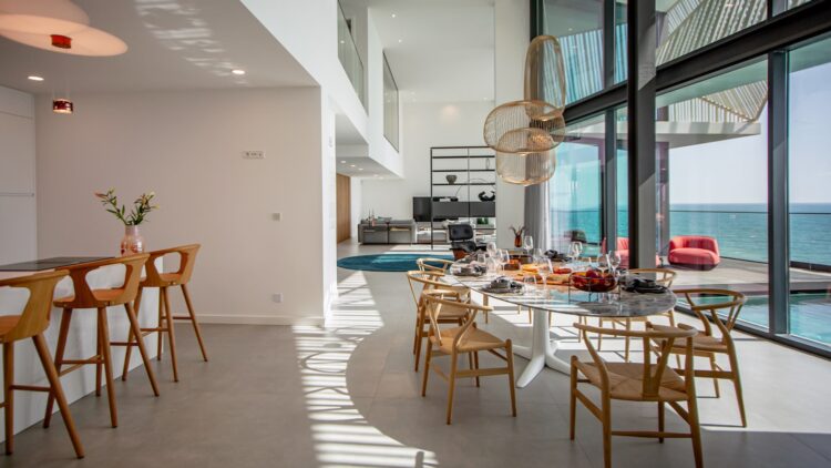 Design Villa Baleeira Luxus Villa Algarve Wohnbereich Mit Loft Charakter