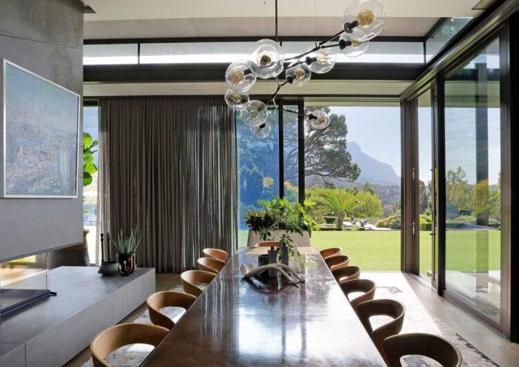 Design Villa Twilight Luxus Ferienhaus Kapstadt Mieten Esstisch