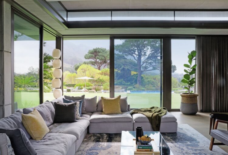 Design Villa Twilight Luxus Ferienhaus Kapstadt Mieten Wohnzimmer