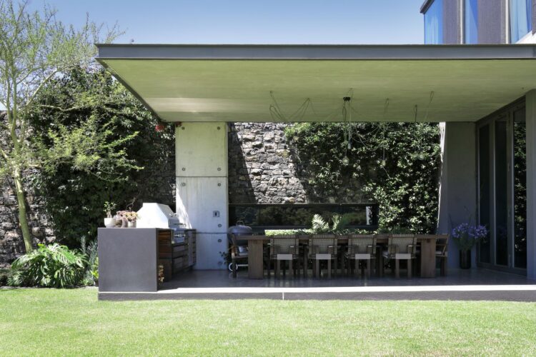 Design Villa Twilight Luxus Ferienvilla Kapstadt Mieten Außenküche