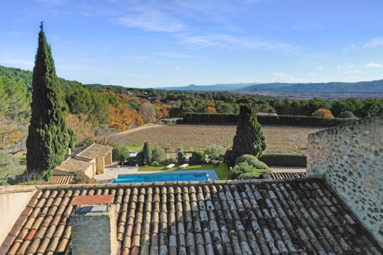 Domaine Vignobles Luxus Ferienvilla Provence Mieten Ausblick