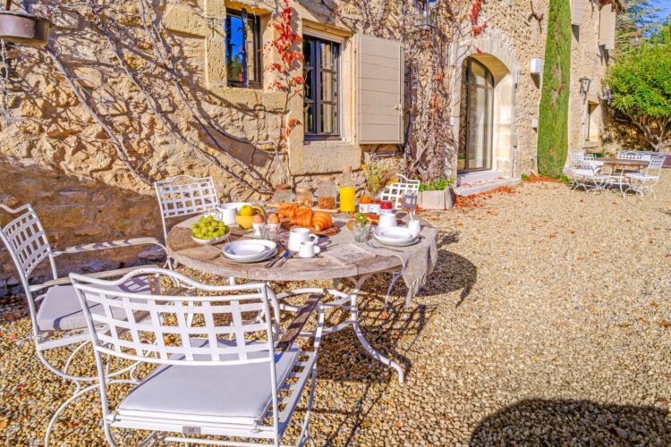 Domaine Vignobles Luxus Ferienvilla Provence Mieten Terrasse