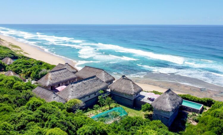 Dugongo Beachvilla Luxus Ferienhaus Mosambik Am Strand Mieten Außenansicht