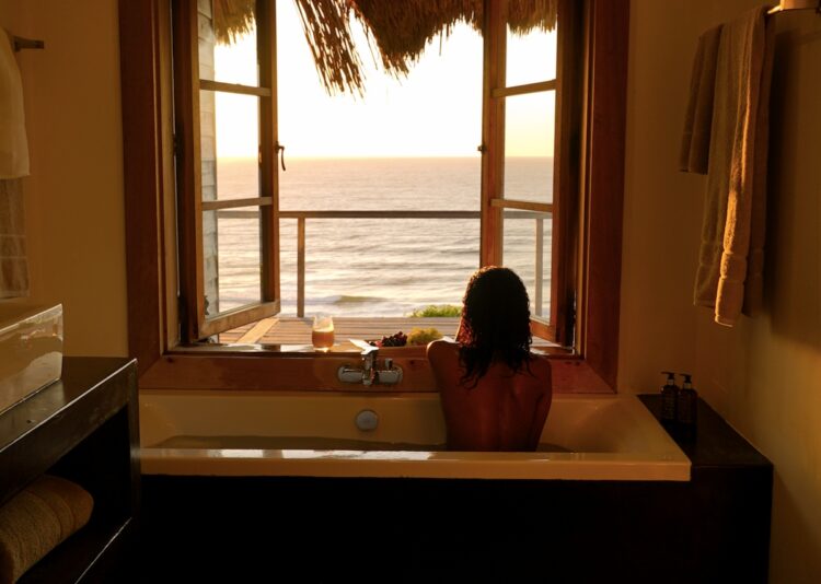 Dugongo Beachvilla Luxus Ferienhaus Mosambik Am Strand Mieten Badewanne