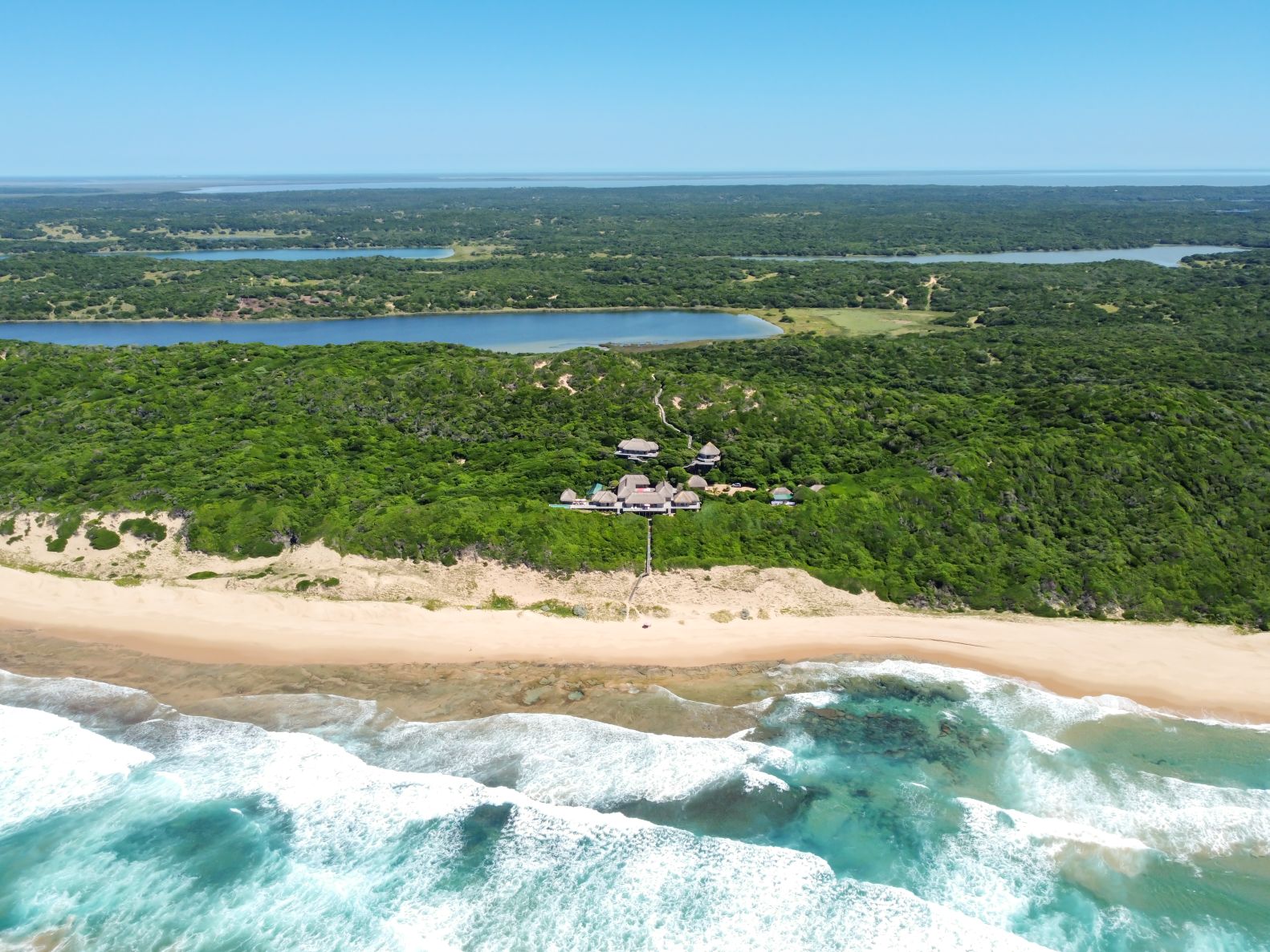 Dugongo Beachvilla Luxus Ferienhaus Mosambik Am Strand Mieten Lage