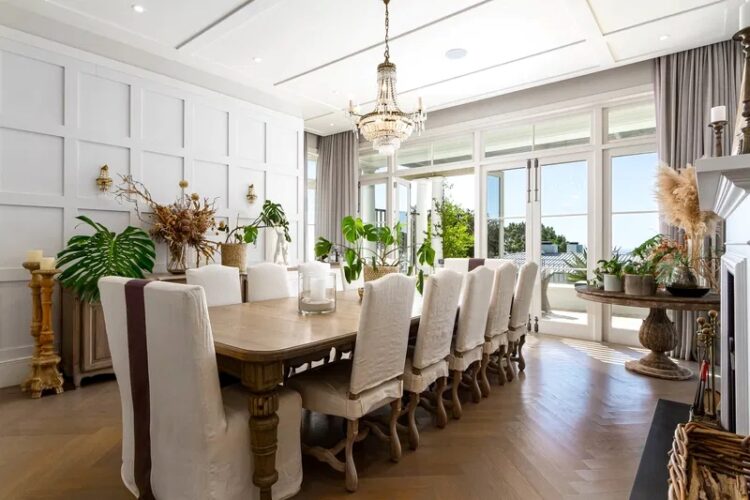 Ecamps Bay Homestead Luxus Ferienhaus Kapstadt Mieten Esstisch