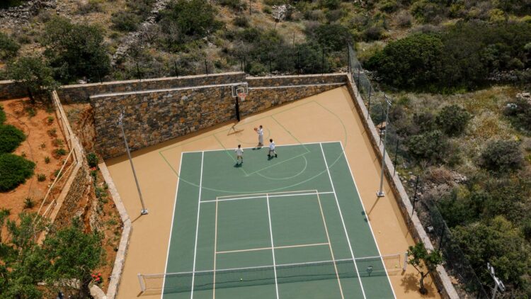 Elounda Luxus Ferienhaus Kreta Mieten Basketball
