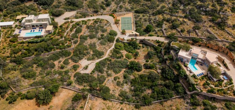 Elounda Luxus Ferienhaus Kreta Mieten Drohne