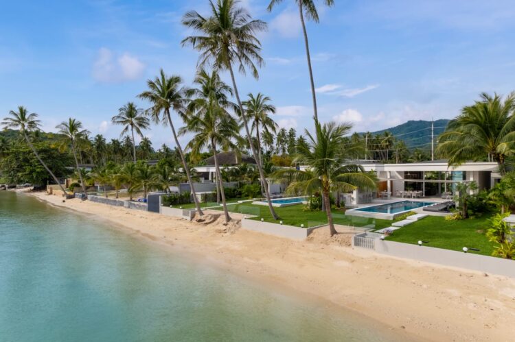 Emotion Beachfront Villa Luxus Ferienhaus Koh Samui Sandstrand