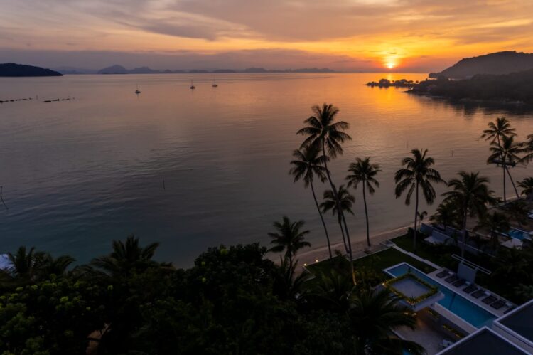 Emotion Beachfront Villa Luxus Ferienhaus Koh Samui Sunset