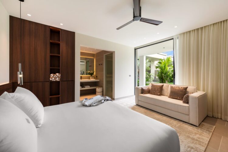 Emotion Beachfront Villa Luxusvilla Koh Samui Mieten Doppelbett