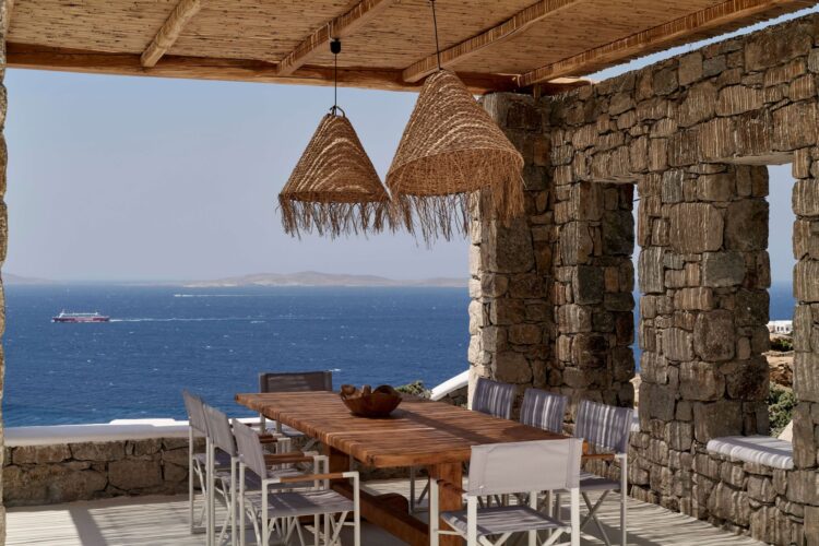 Euphoria Villa Luxus Ferienhaus Mykonos Mit Pool Mieten Alfresco Dining