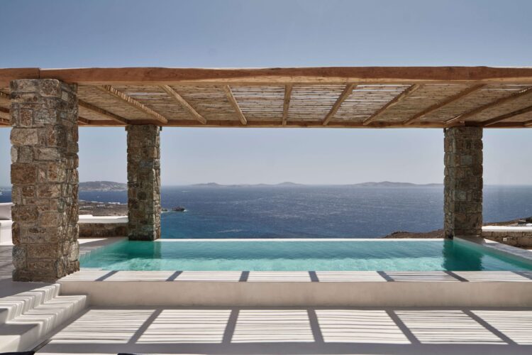 Euphoria Villa Luxus Ferienhaus Mykonos Mit Pool Mieten Ausblick